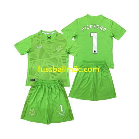 Fußballtrikots Everton Pickford 1 Torwart Kinder Heim Trikotsatz 2024-2025 Fußballtrikots Everton Pickford 1 Torwart Kinder Heim Trikotsatz 2024-2025